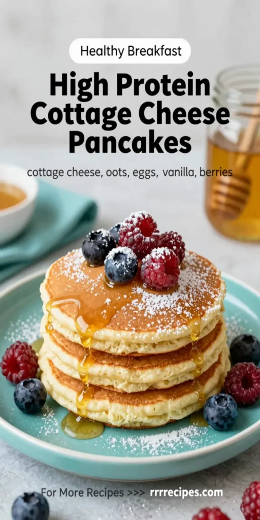 High Protein Cottage Cheese Pancakes