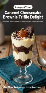 Caramel Cheesecake Brownie Trifle Delight