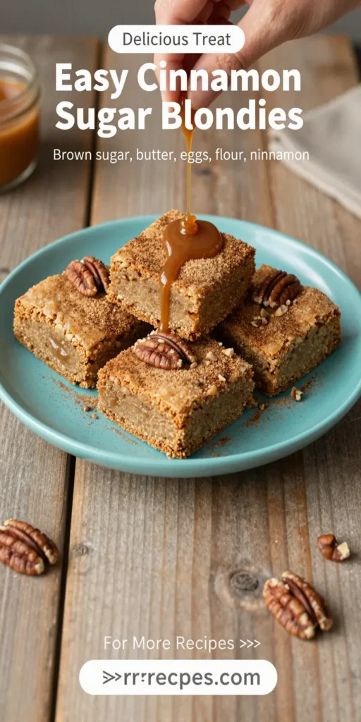Easy Cinnamon Sugar Blondies