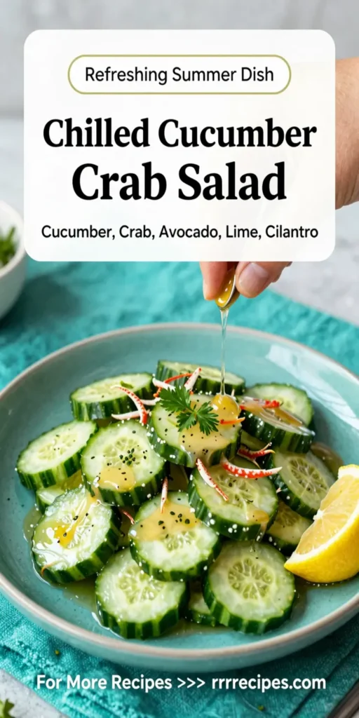 Chilled Cucumber Crab Salad