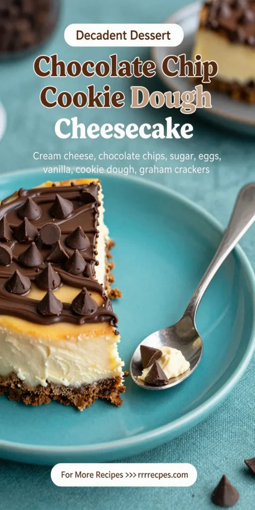 Chocolate Chip Cookie Dough Cheesecake