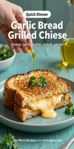 Garlic Bread Grilled Cheese