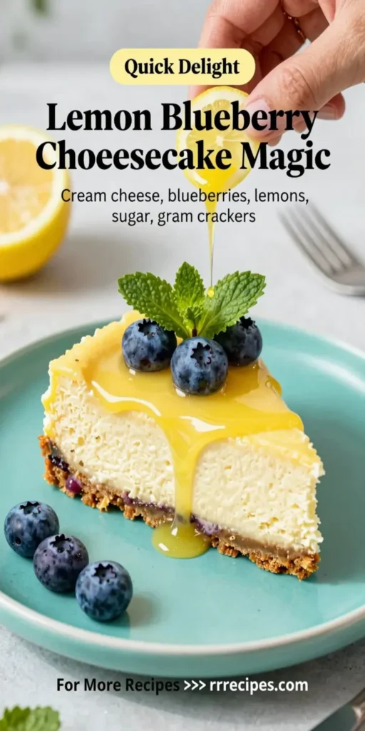 Lemon Blueberry Cheesecake Magic