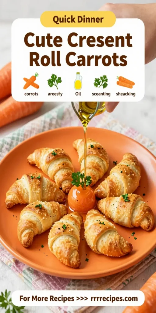 Cute Crescent Roll Carrots