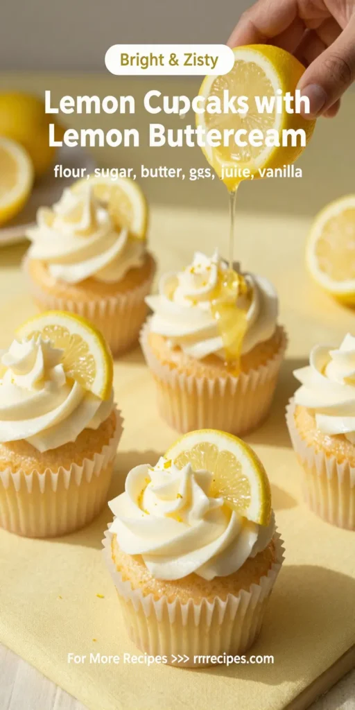 Lemon Cupcakes with Lemon Buttercream