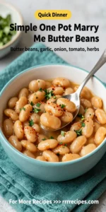 Simple One Pot Marry Me Butter Beans