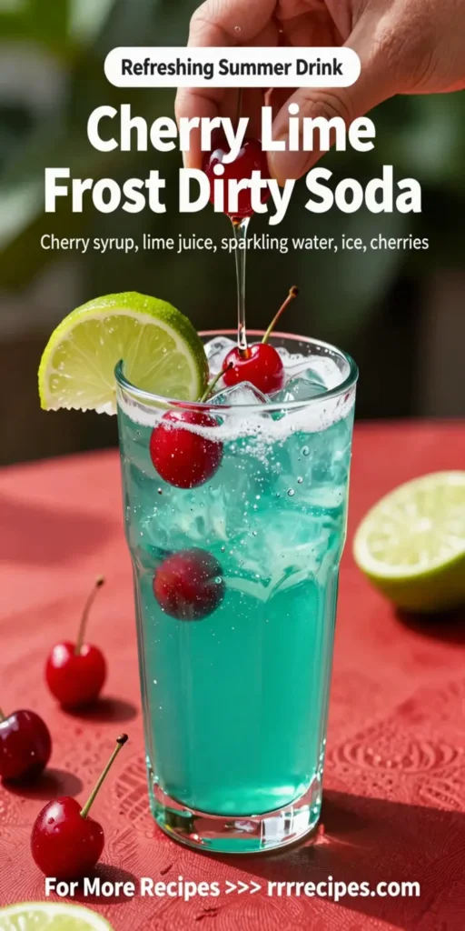 Cherry Lime Frost Dirty Soda