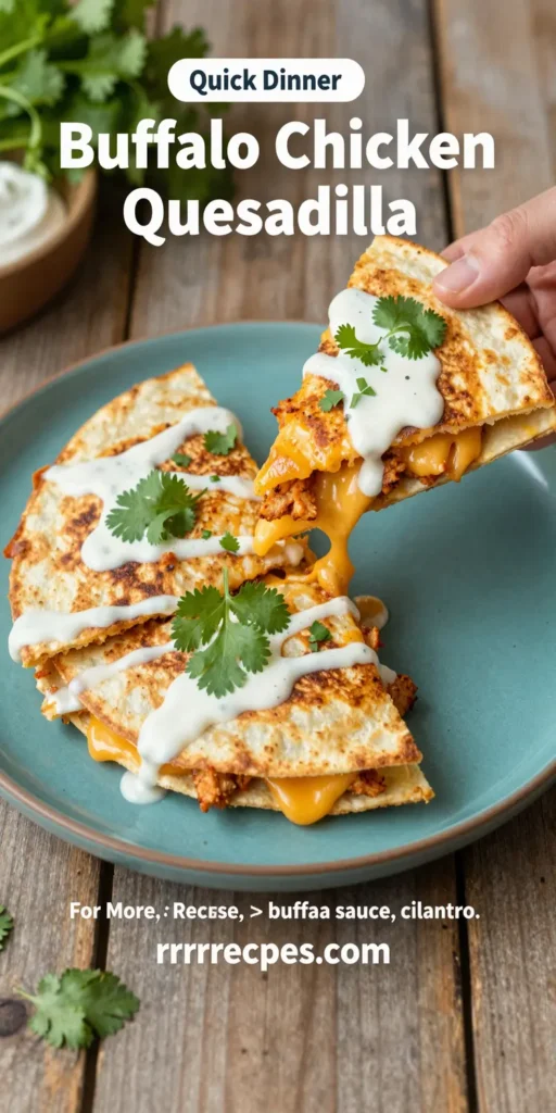 Buffalo Chicken Quesadilla