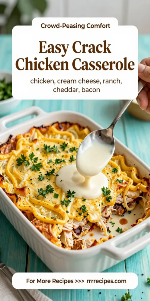 Easy Crack Chicken Casserole