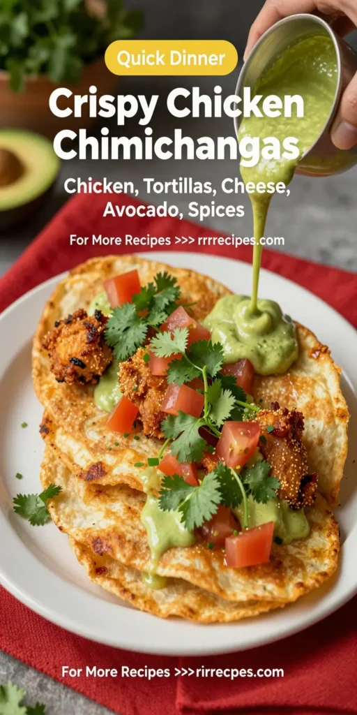 Crispy Chicken Chimichangas