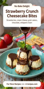 Strawberry Crunch Cheesecake Bites