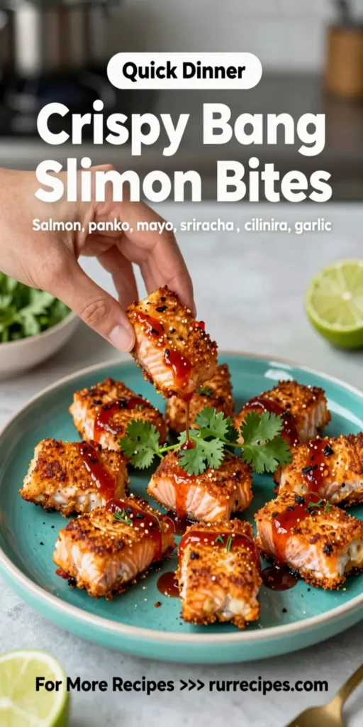 Crispy Bang Bang Salmon Bites