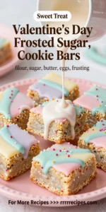 Valentine's Day Frosted Sugar Cookie Bars