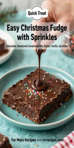 Easy Christmas Fudge with Sprinkles