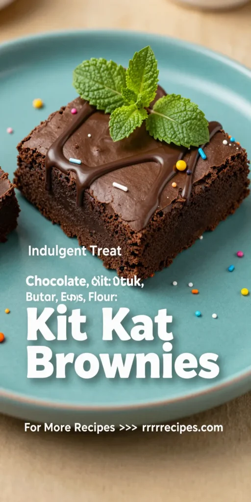 Kit Kat Brownies