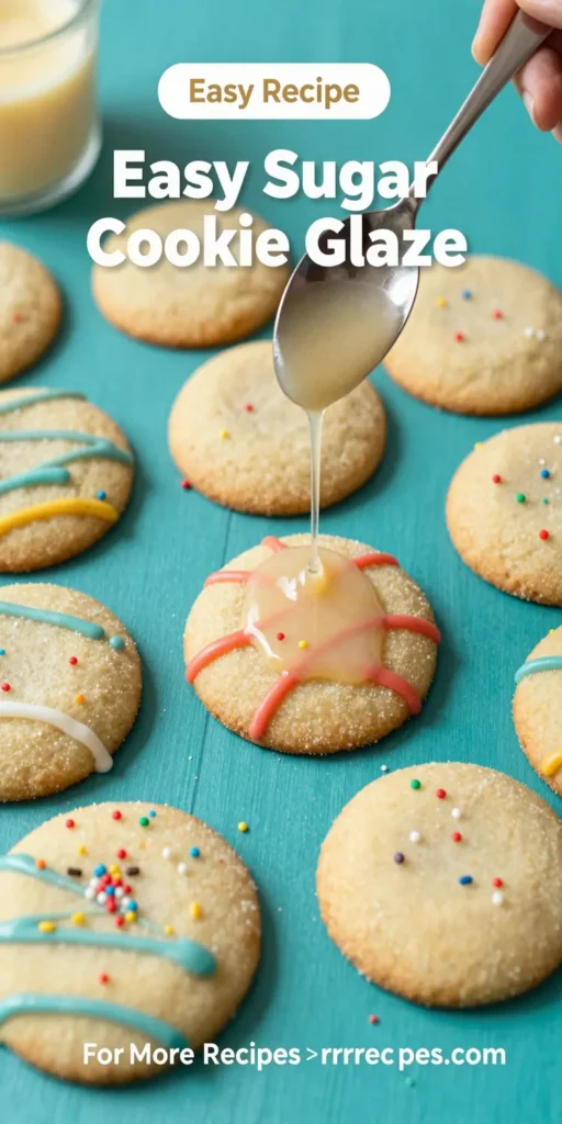 Easy Sugar Cookie Glaze