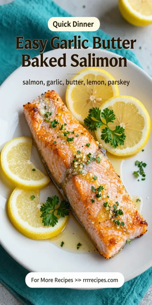 Easy Garlic Butter Baked Salmon