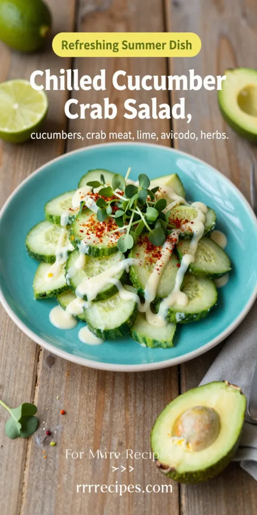Chilled Cucumber Crab Salad
