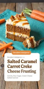 Salted Caramel Carrot Cake with Cream Cheese Frosting