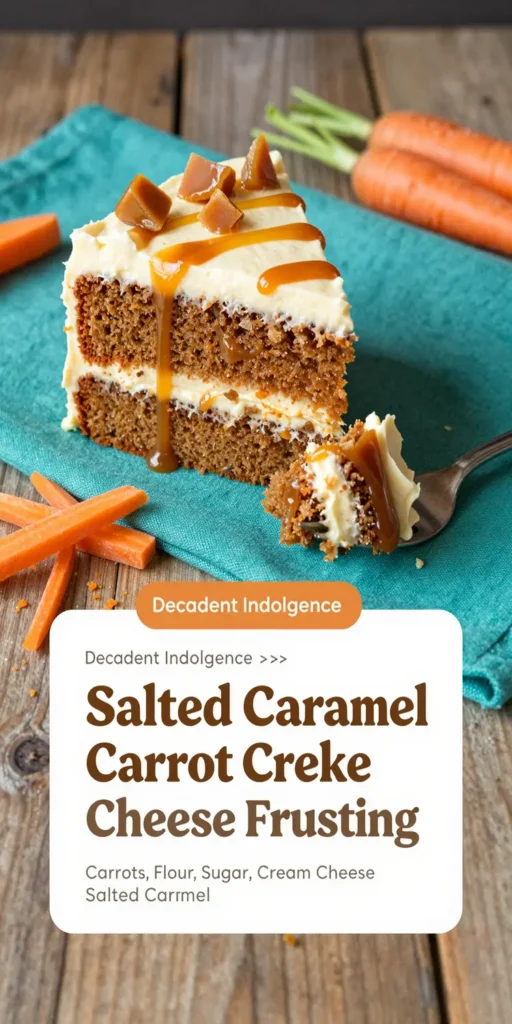 Salted Caramel Carrot Cake with Cream Cheese Frosting
