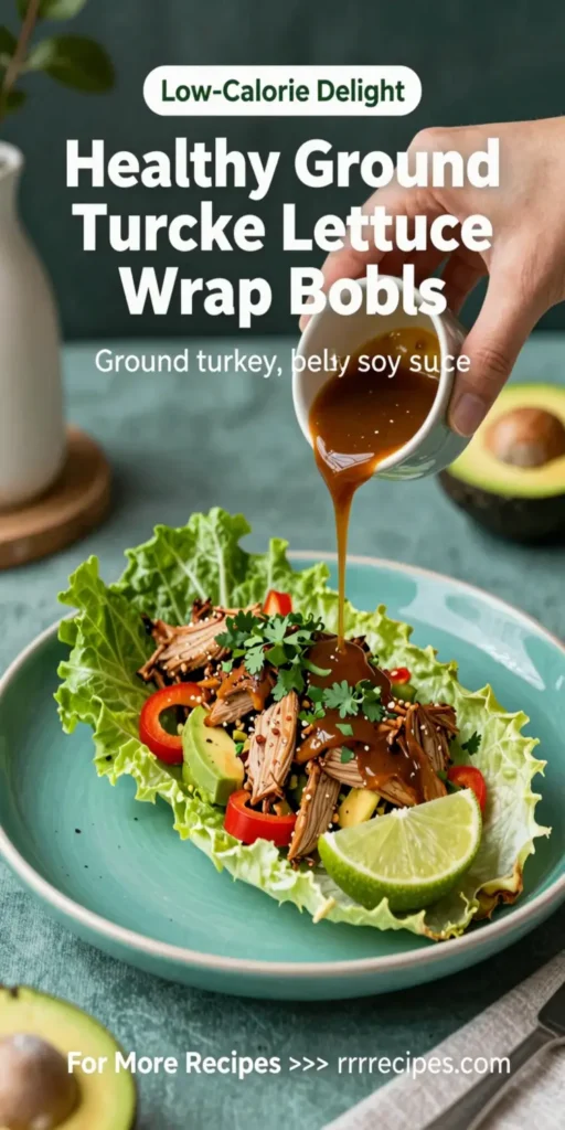 Healthy Ground Turkey Lettuce Wrap Bowls