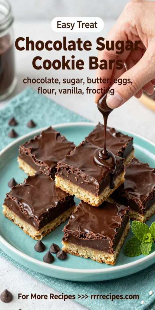 Chocolate Sugar Cookie Bars