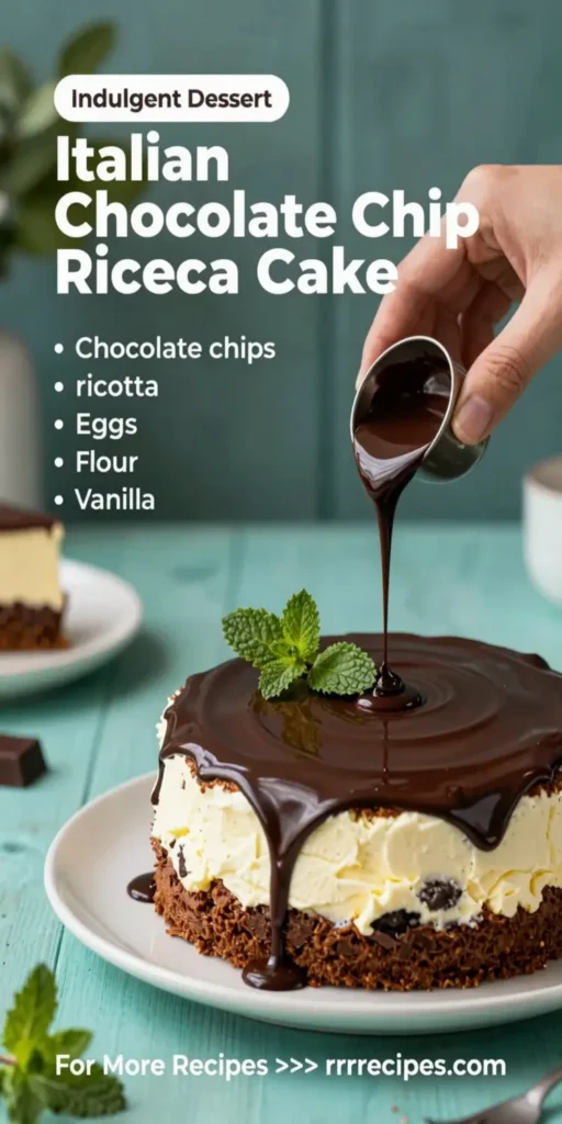 Italian Chocolate Chip Ricotta Cake