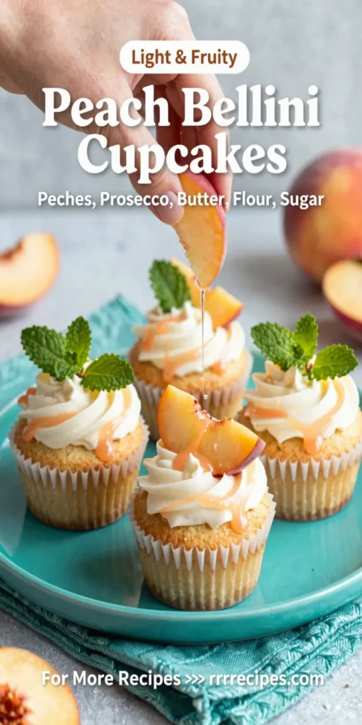 Peach Bellini Cupcakes