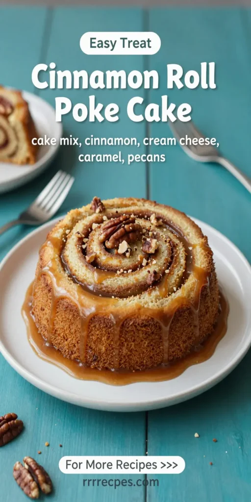 Cinnamon Roll Poke Cake