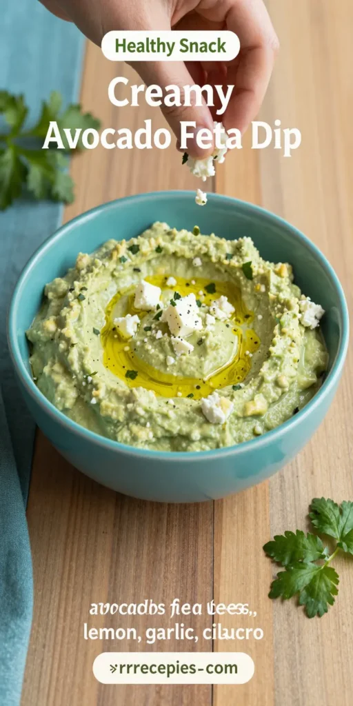 Creamy Avocado Feta Dip
