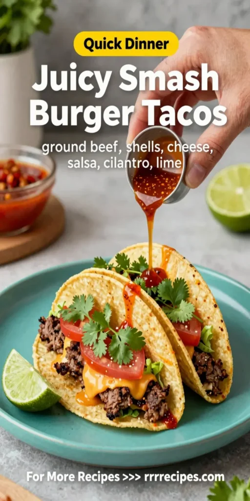 Juicy Smash Burger Tacos
