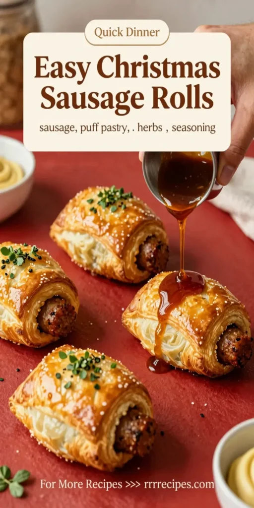 Easy Christmas Sausage Rolls