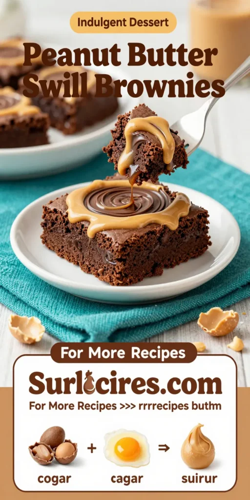 Peanut Butter Swirl Brownies