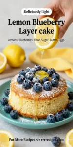 Lemon Blueberry Layer Cake