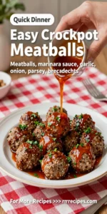 Easy Crockpot Meatballs