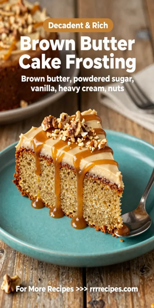 Brown Butter Cake Frosting