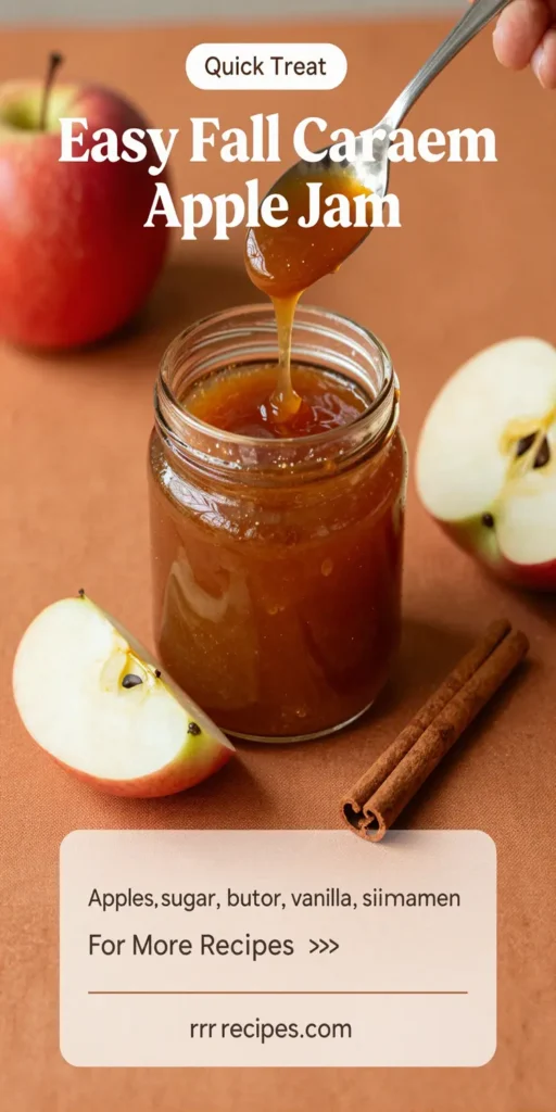 Easy Fall Caramel Apple Jam
