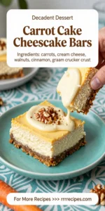 Carrot Cake Cheesecake Bars