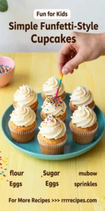 Simple Funfetti-Style Cupcakes