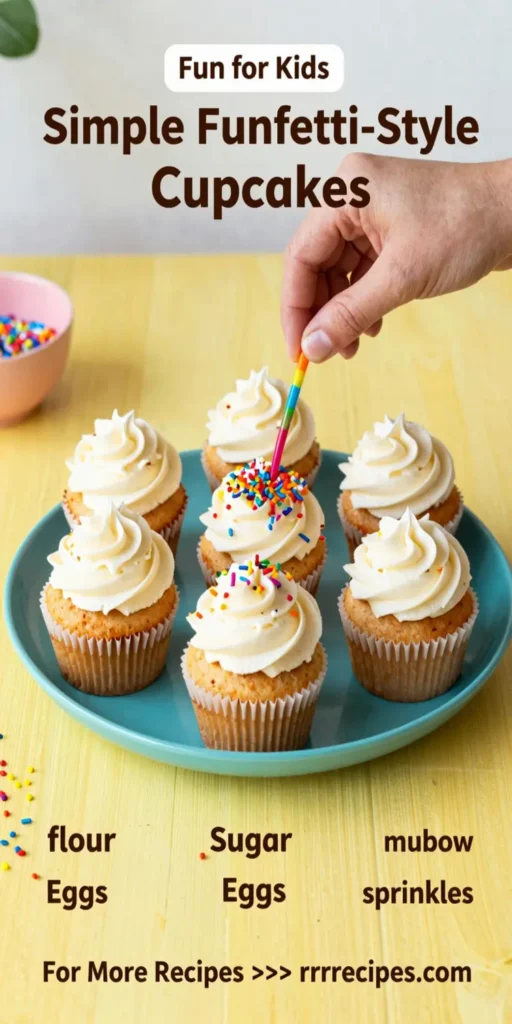 Simple Funfetti-Style Cupcakes