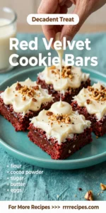 Red Velvet Cookie Bars
