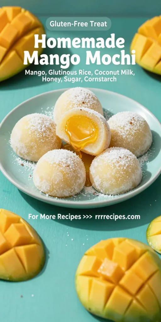 Homemade Mango Mochi