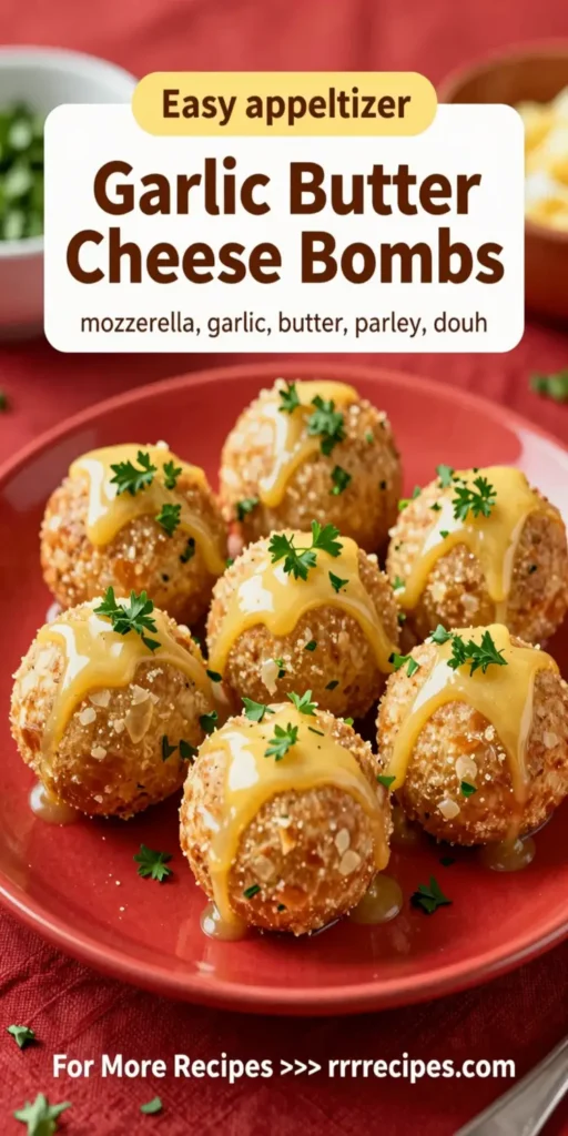 Garlic Butter Cheese Bombs