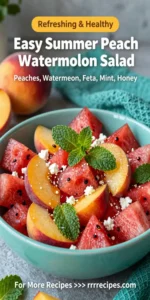 Easy Summer Peach Watermelon Salad
