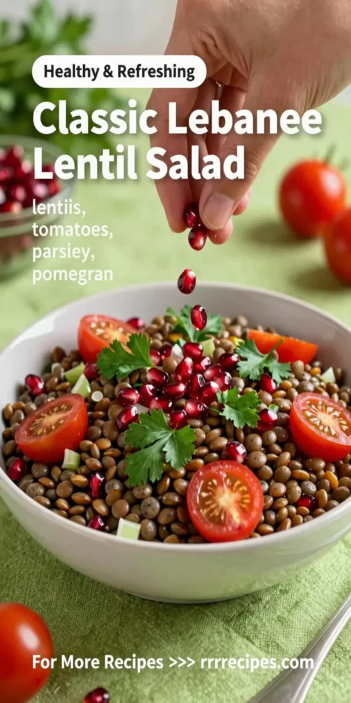 Classic Lebanese Lentil Salad