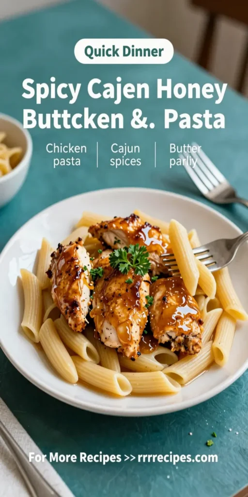 Spicy Cajun Honey Butter Chicken & Pasta