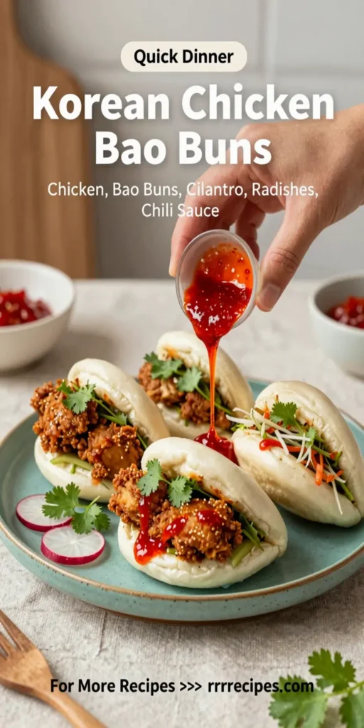 Korean Chicken Bao Buns