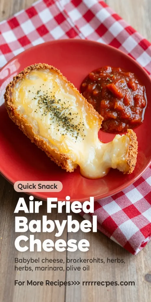 Air Fried Babybel Cheese