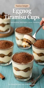 Eggnog Tiramisu Cups
