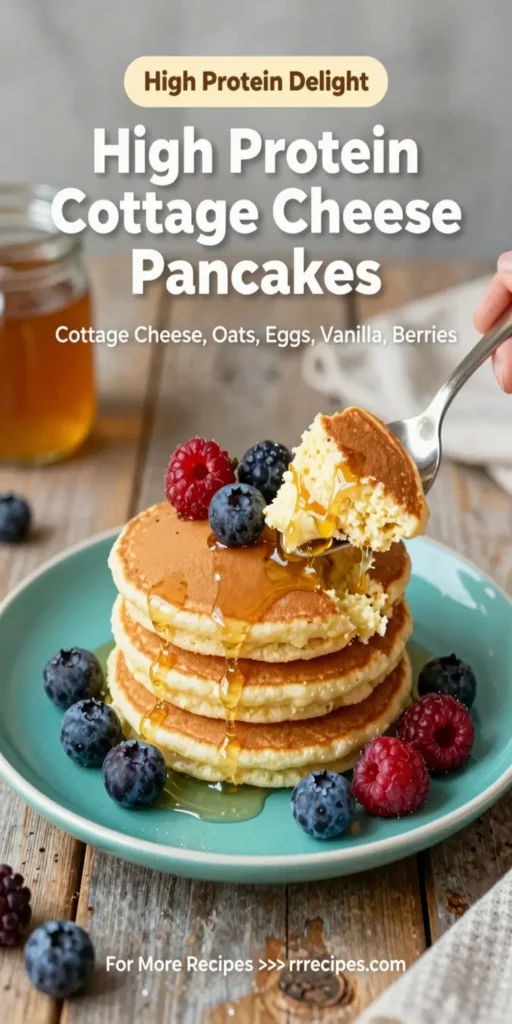 High Protein Cottage Cheese Pancakes